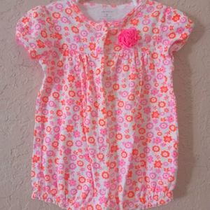 Carter baby floral Romper size 9 months